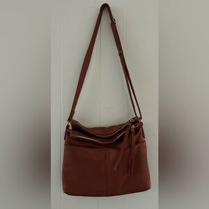 Margot Rich Brown Crossbody Bag